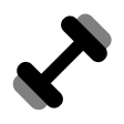 fitness trainer icon dark padding
